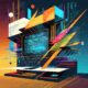 Programmiersprachen abstrakt dargestellt. Generiert mit Adobe Firefly Image 2 KI
